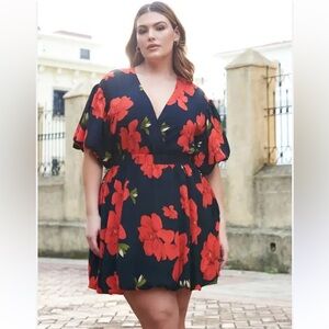 Rebdolls Floral Mini Dress